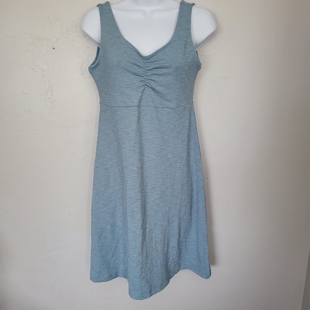 Kuhl Mova Aktiv Small Blue Athletic Dress Sleeveless Built-in Bra V-neck Outdoor
